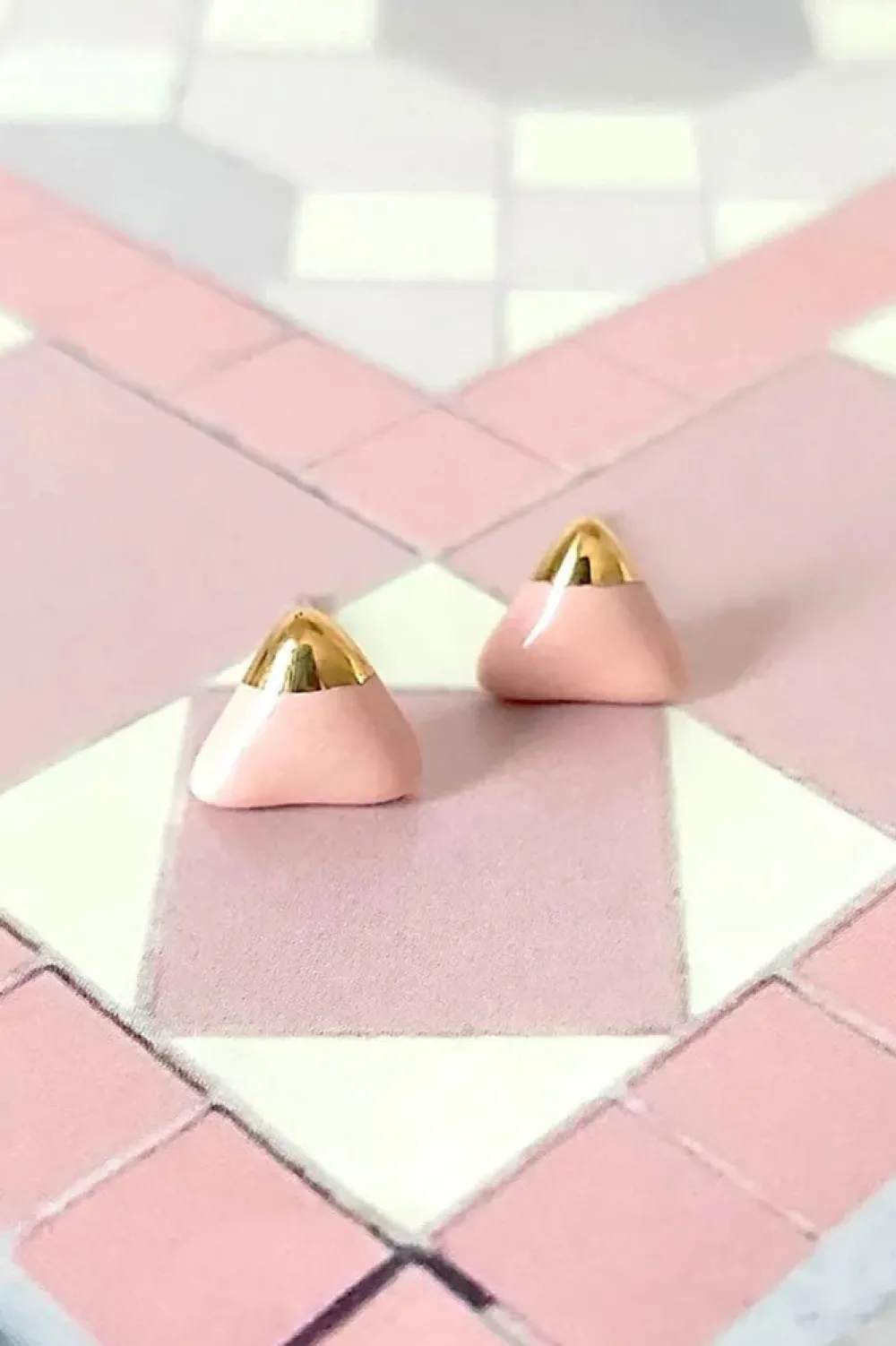 Clearance KAG Triangle Ceramic Earrings
