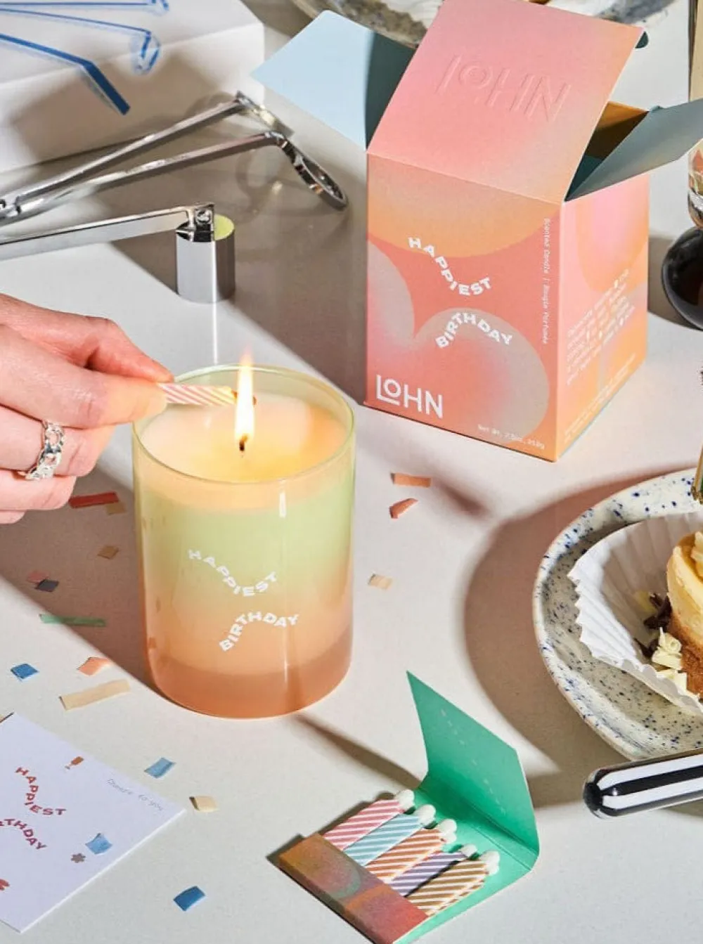 Outlet LOHN Happy Birthday Candle