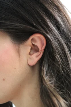 Fashion MAKSYM - Hammered Ear Cuff - Gold