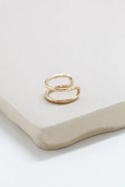 Fashion MAKSYM - Hammered Ear Cuff - Gold