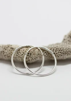 Best Sale MAKSYM Hinged rings 20mm - Silver