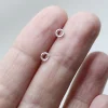 Clearance MAKSYM Mini Circle Earrings - Silver