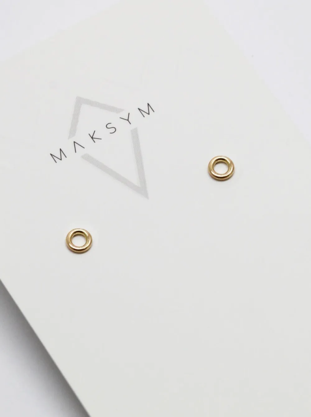 Outlet MAKSYM Mini Circle Earrings - Gold