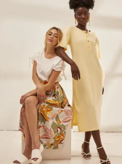 Shop MARIGOLD Tiago Skirt - Light Tropical