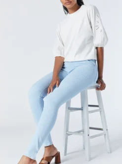 Clearance MAVI Alissa Super Skinny Plume Jeans - Ice Blue