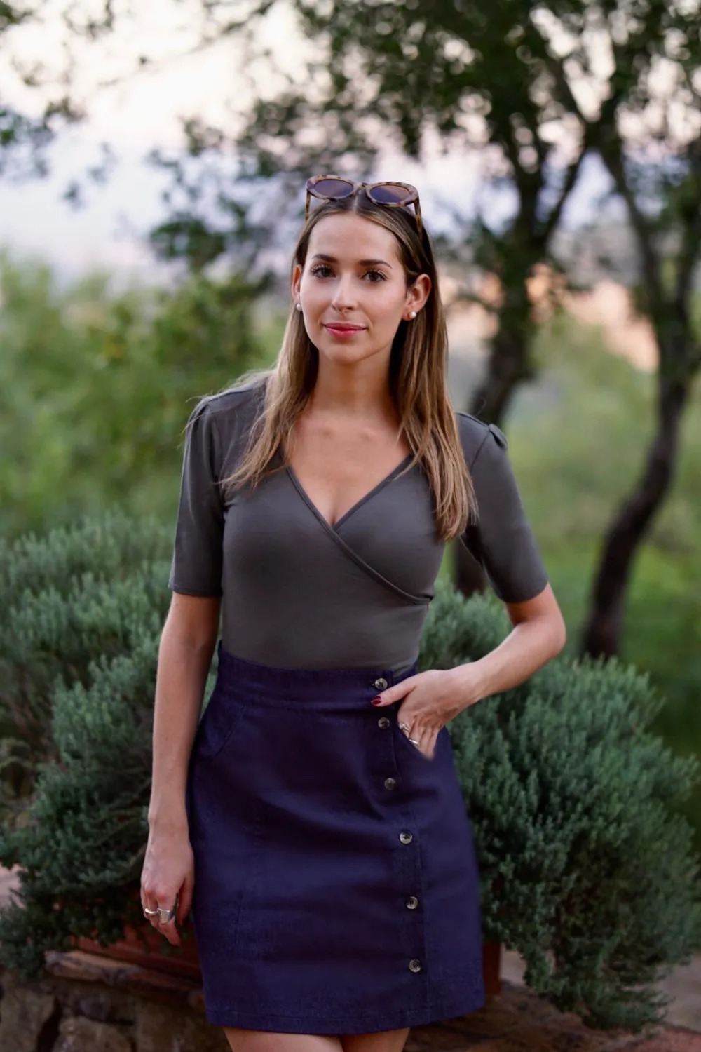 Fashion MEEMOZA Louisa Skirt - Dark Denim