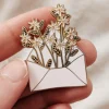 Hot MIMI & AUGUST Pin - Flower Envelope
