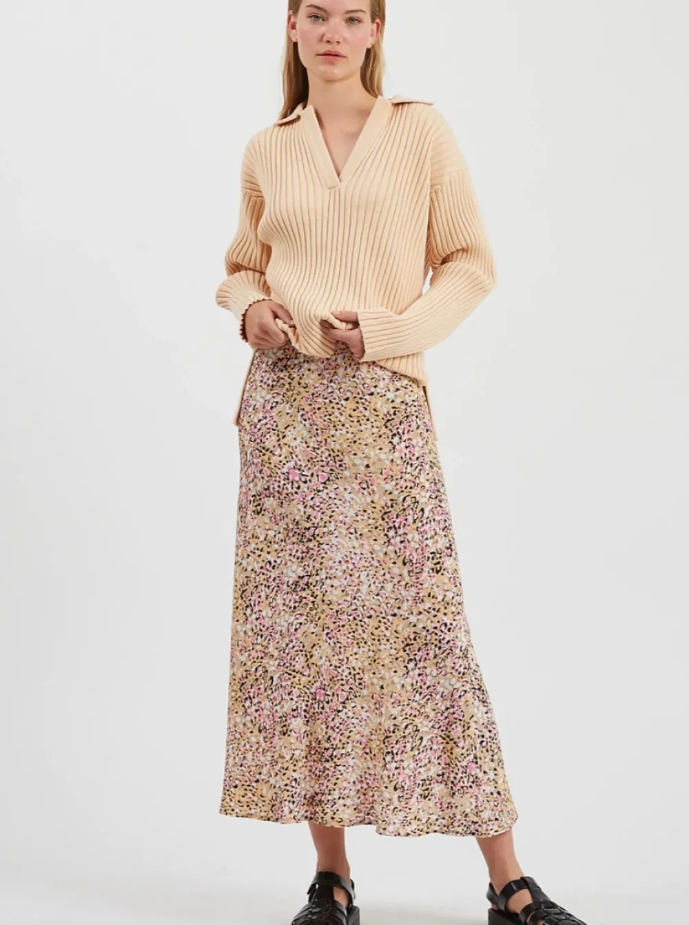 Discount MINIMUM Albi Skirt - Pink Sachet