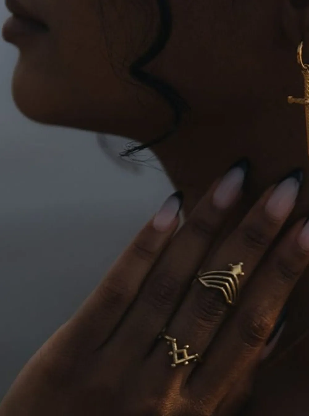 Clearance NOIR KALA Arrow Ring - Brass