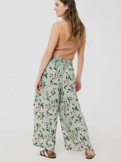Shop ANANAS & BANANAS PINEAPPLE BANANAS Dubai Pants - Green Flower