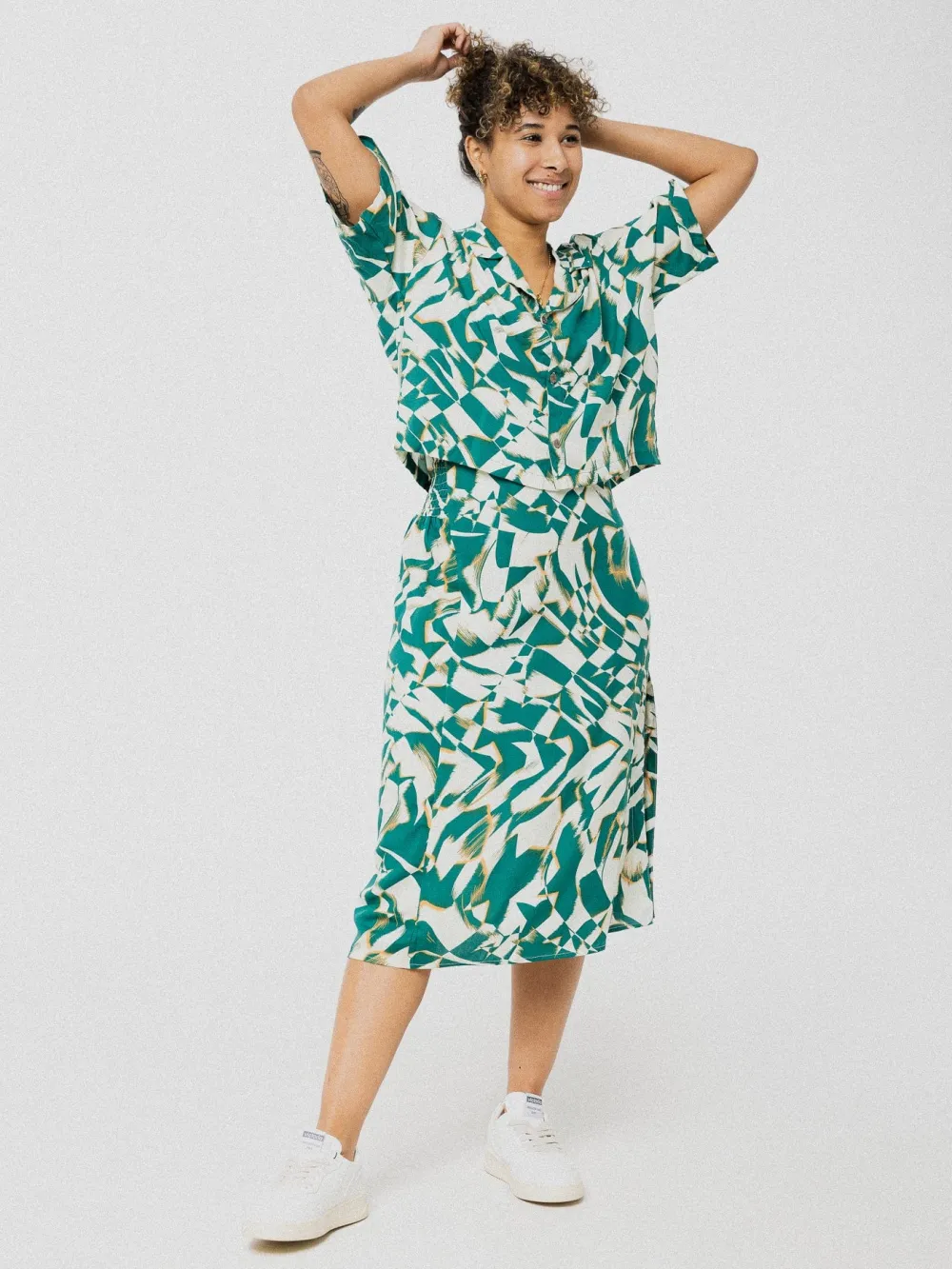 Flash Sale ANANAS & BANANAS PINEAPPLE BANANAS Elena skirt - Green pattern