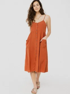 Best ANANAS & BANANAS PINEAPPLE BANANAS Geneviève Dress - Burnt orange