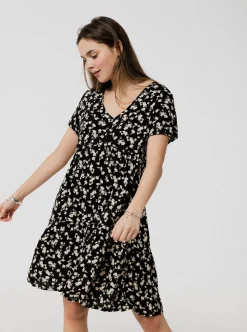 Hot ANANAS & BANANAS PINEAPPLE BANANAS Olivia dress - Black flower