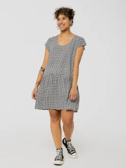 Best Sale ANANAS & BANANAS PINEAPPLE BANANAS Séoul dress - Black checks