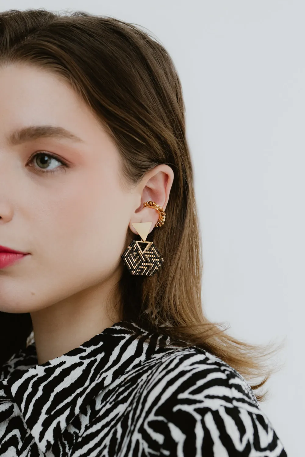 Fashion PINKY MIMOSA Ear Cuff - Caramel