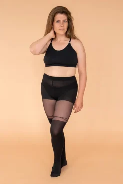 Sale RACHEL Crisscross Thigh High Tights