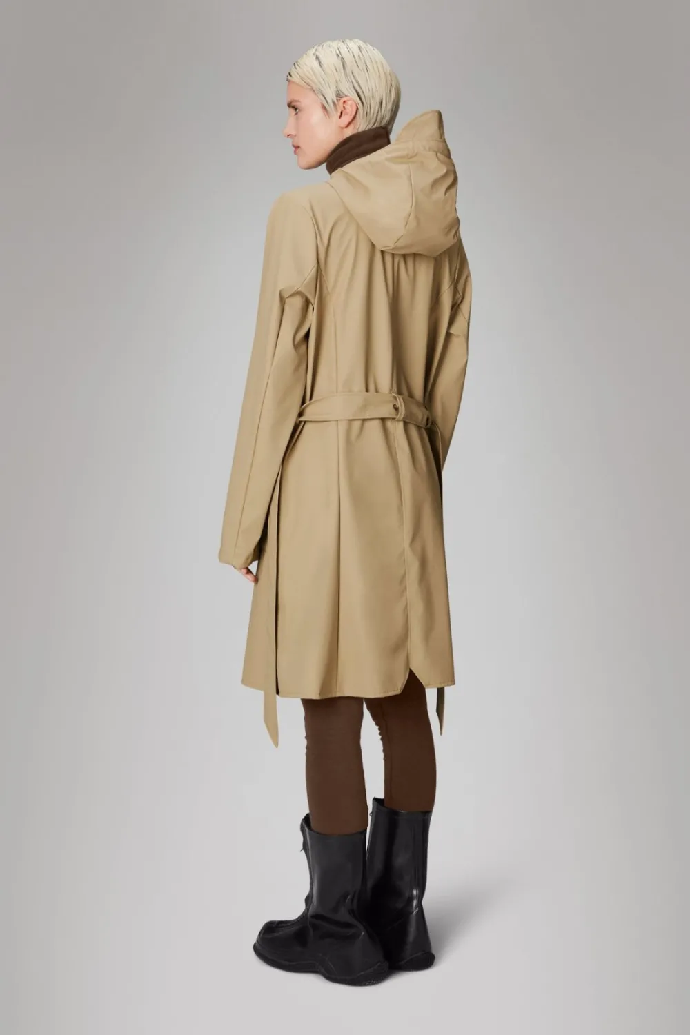 Discount RAINS Curve Waterproof Jacket - Sand