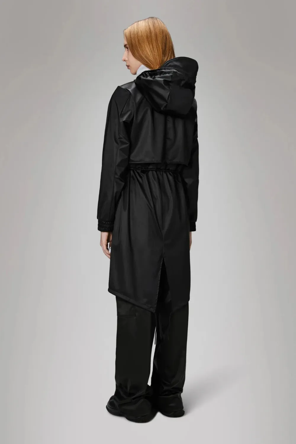 New RAINS String W Waterproof Parka Jacket - Black