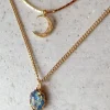Discount SANDRINE DEVOST Moonshadow Necklace Duo - Harlequin Blue