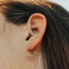 Hot SARAH BIJOUX Large Trombone Hoops