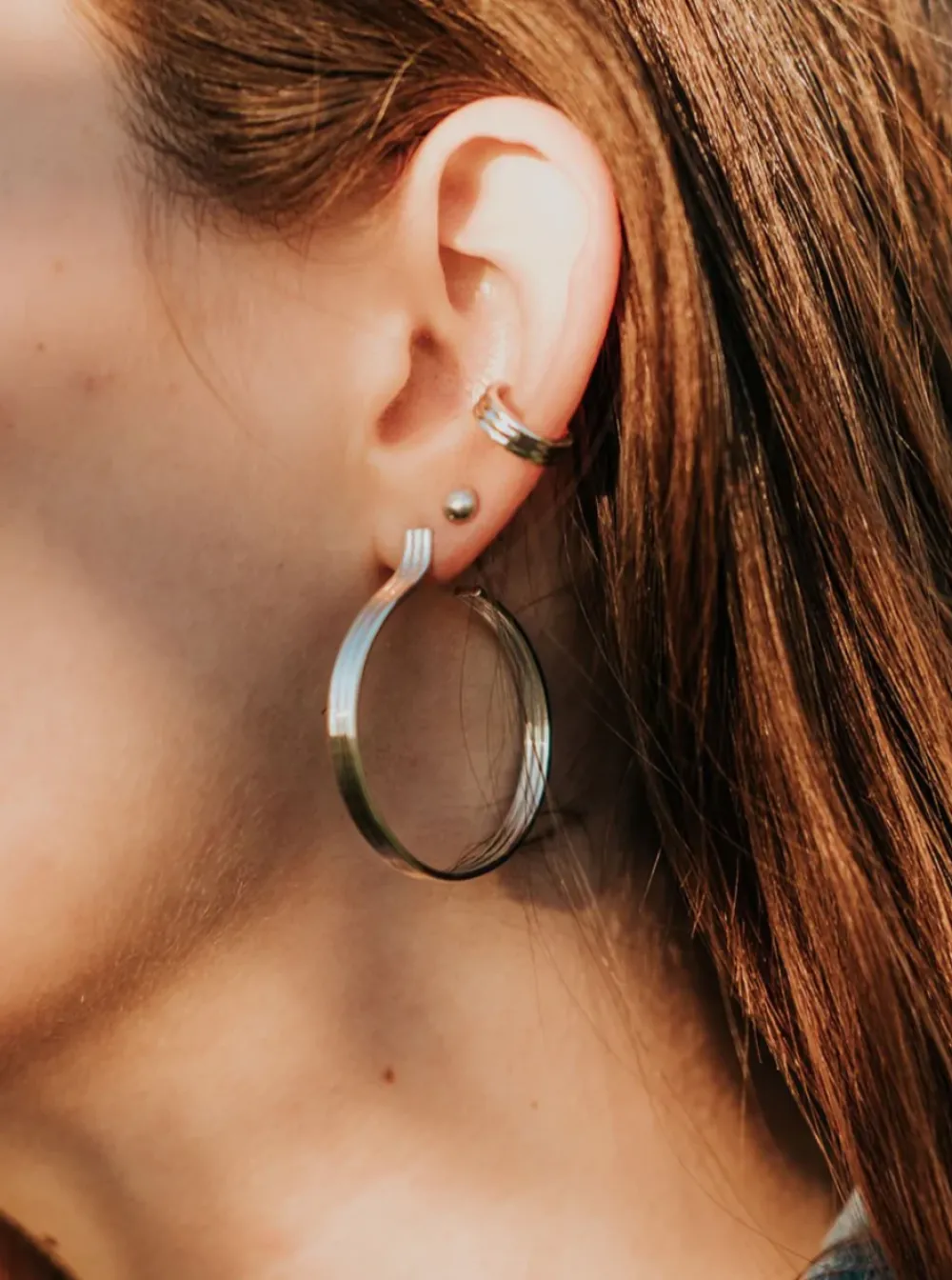 New SARAH BIJOUX Triolet Medium Rings - Gold Vermeil