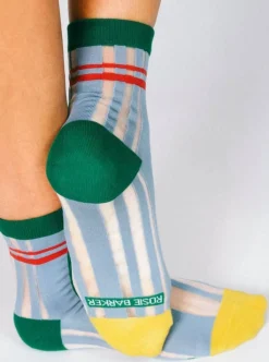 Online TAILORED UNION Transparent Paco Sock - Blue