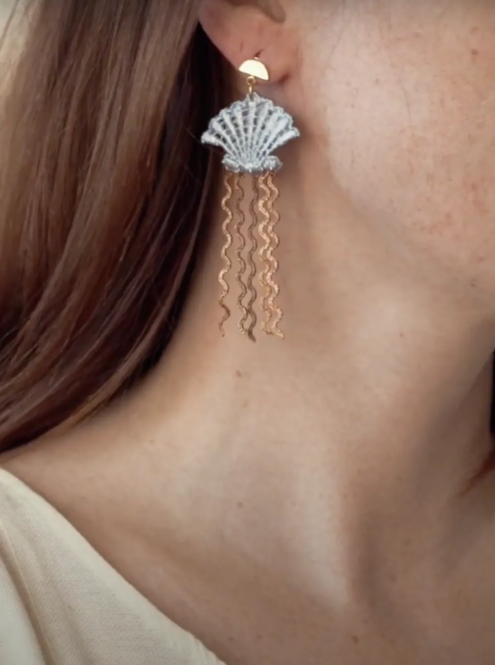 Flash Sale THIS ILK Shell Earrings