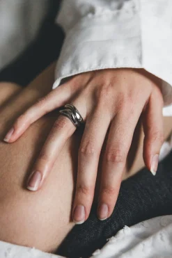 Cheap TWENTY COMPASS Curved Ring Duo - Stainless Steel