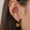 Fashion TWENTY COMPASS Muse Earrings - Gold