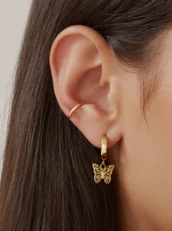 Fashion TWENTY COMPASS Muse Earrings - Gold
