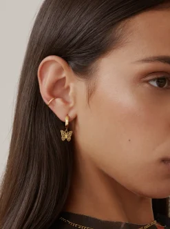 Fashion TWENTY COMPASS Muse Earrings - Gold