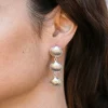 Outlet CÔTE OUEST WEST COAST Goddess Shell Earrings