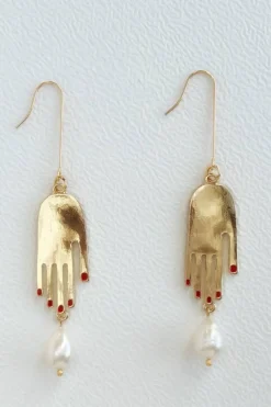 Cheap YELLOW DOTS STUDIO Boucles d'oreilles Hold My Pearls
