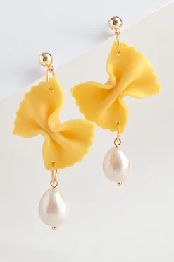 Best YELLOW DOTS STUDIO Boucles d'oreilles Fancy Farfalle Pasta